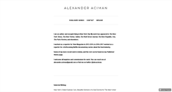 Desktop Screenshot of alexanderaciman.com